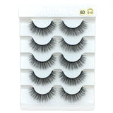 5 Pairs Faux Mink Hair False Eyelashes