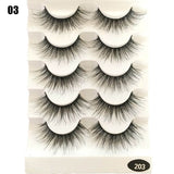 5 Pairs Faux Mink Hair False Eyelashes