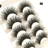 5 Pairs Faux Mink Hair False Eyelashes