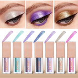 Heng Fang New Liquid Waterproof Diamond Glitter Eyeshadow Makeup White Copper Colors Shimmer Eye Shadows Beauty