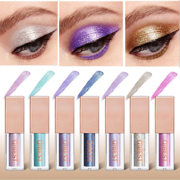 Heng Fang New Liquid Waterproof Diamond Glitter Eyeshadow Makeup White Copper Colors Shimmer Eye Shadows Beauty