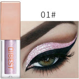 Heng Fang New Liquid Waterproof Diamond Glitter Eyeshadow Makeup White Copper Colors Shimmer Eye Shadows Beauty