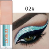 Heng Fang New Liquid Waterproof Diamond Glitter Eyeshadow Makeup White Copper Colors Shimmer Eye Shadows Beauty