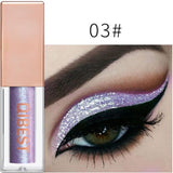 Heng Fang New Liquid Waterproof Diamond Glitter Eyeshadow Makeup White Copper Colors Shimmer Eye Shadows Beauty