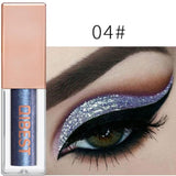 Heng Fang New Liquid Waterproof Diamond Glitter Eyeshadow Makeup White Copper Colors Shimmer Eye Shadows Beauty