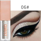 Heng Fang New Liquid Waterproof Diamond Glitter Eyeshadow Makeup White Copper Colors Shimmer Eye Shadows Beauty