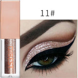 Heng Fang New Liquid Waterproof Diamond Glitter Eyeshadow Makeup White Copper Colors Shimmer Eye Shadows Beauty