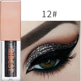 Heng Fang New Liquid Waterproof Diamond Glitter Eyeshadow Makeup White Copper Colors Shimmer Eye Shadows Beauty