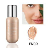 10 color Liquid Face Foundation Makeup Coverage  Natural Foundation