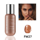 10 color Liquid Face Foundation Makeup Coverage  Natural Foundation