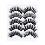 5 pairs 5D Mink Eyelashes Natural False Eyelashes