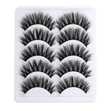5 pairs 5D Mink Eyelashes Natural False Eyelashes