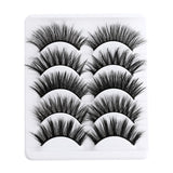 5 pairs 5D Mink Eyelashes Natural False Eyelashes