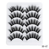 5 pairs 5D Mink Eyelashes Natural False Eyelashes