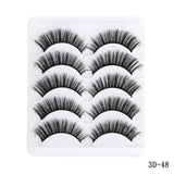 5 pairs 5D Mink Eyelashes Natural False Eyelashes