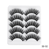 5 pairs 5D Mink Eyelashes Natural False Eyelashes