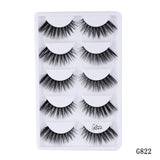 5 pairs 5D Mink Eyelashes Natural False Eyelashes