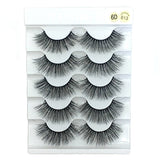 5 Pairs 6D Faux Mink Hair False Eyelashes