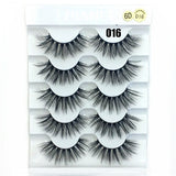 5 Pairs 6D Faux Mink Hair False Eyelashes