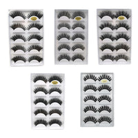 3D 5 Pairs Eyelashes Hand