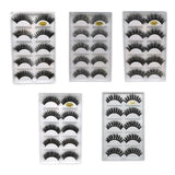 3D 5 Pairs Eyelashes Hand
