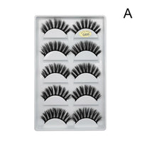3D 5 Pairs Eyelashes Hand