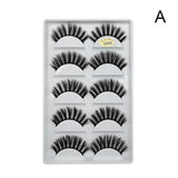 3D 5 Pairs Eyelashes Hand