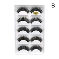 3D 5 Pairs Eyelashes Hand