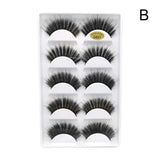 3D 5 Pairs Eyelashes Hand