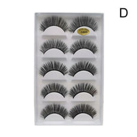 3D 5 Pairs Eyelashes Hand