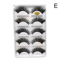 3D 5 Pairs Eyelashes Hand