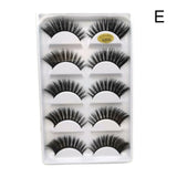 3D 5 Pairs Eyelashes Hand
