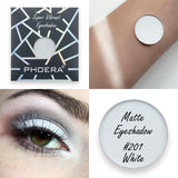 PHOERA 12 Colors Matte Eye Shadow Waterproof Long-lasting Monochrome Eyeshadow Women Professional Beauty Make Up Cosmetic TSLM2