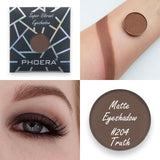 PHOERA 12 Colors Matte Eye Shadow Waterproof Long-lasting Monochrome Eyeshadow Women Professional Beauty Make Up Cosmetic TSLM2
