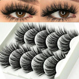 5Pair Mink Hair False Eyelashes Natural