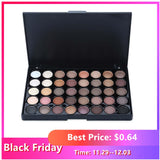 40 Colors Eye Makeup Nude Matte Shimmer Eyeshadow Pallete Glitter Powder Eye Shadow Smoky Earth Shadows Brush Set Stamp Pigment