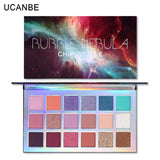 Changeable 18 Color Eyeshadow Makeup Palette Multi-reflective Shimmer Glitter Eye Shadow Mint Green Peacock Blue Stunning Shades