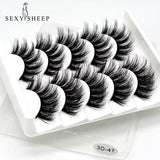 SEXYSHEEP 5Pairs 3D Mink Hair False Eyelashes