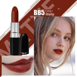 Top Quality MYG Matte Lipstick professional Lips Makeup Long-lasting Waterproof  Lipstick Red Nude Chili Diva Lipstick