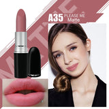 Top Quality MYG Matte Lipstick professional Lips Makeup Long-lasting Waterproof  Lipstick Red Nude Chili Diva Lipstick