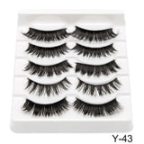 SEXYSHEEP 5Pairs 3D Mink Hair False Eyelashes