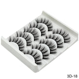 SEXYSHEEP 5Pairs 3D Mink Hair False Eyelashes