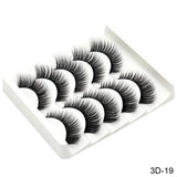 SEXYSHEEP 5Pairs 3D Mink Hair False Eyelashes