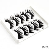 SEXYSHEEP 5Pairs 3D Mink Hair False Eyelashes