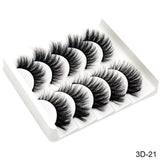 SEXYSHEEP 5Pairs 3D Mink Hair False Eyelashes
