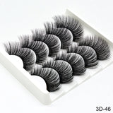 SEXYSHEEP 5Pairs 3D Mink Hair False Eyelashes
