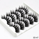SEXYSHEEP 5Pairs 3D Mink Hair False Eyelashes