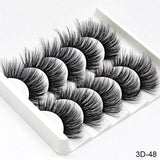 SEXYSHEEP 5Pairs 3D Mink Hair False Eyelashes