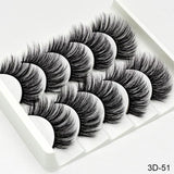 SEXYSHEEP 5Pairs 3D Mink Hair False Eyelashes
