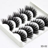 SEXYSHEEP 5Pairs 3D Mink Hair False Eyelashes